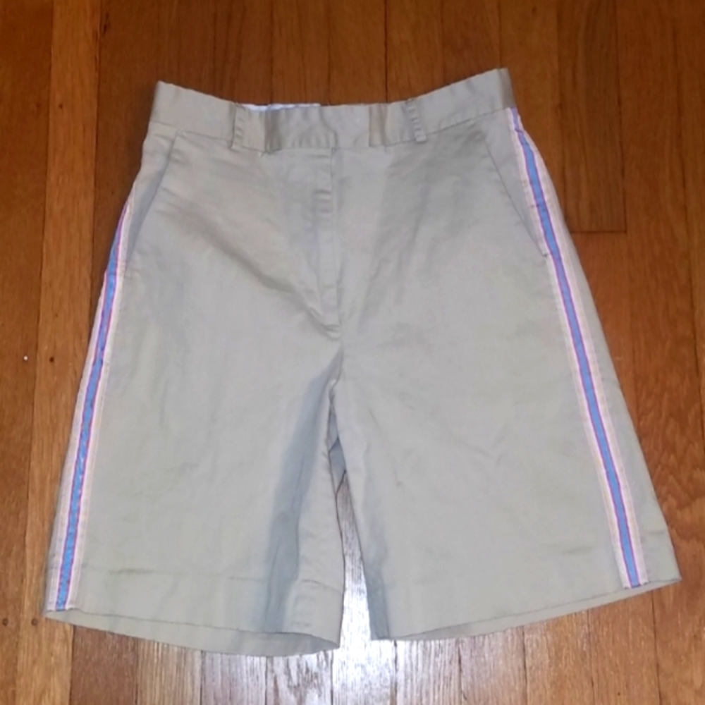 Lilly Pulitzer tan shorts. Stripe In Sides